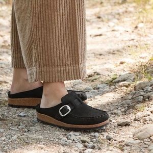 BIRKENSTOCK Buckley Shearling black clogs women 39